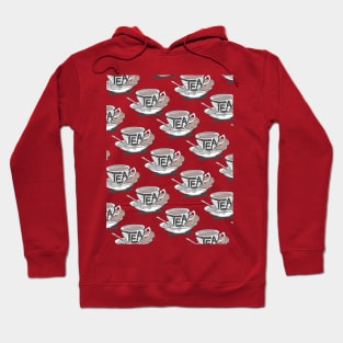 Retro Teacup pattern Hoodie